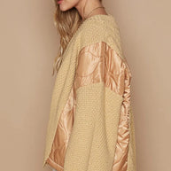 POL Quilting Patch Button Up Cable Knit Jacket-Coats & Jackets-Trendsi-[option4]-[option5]-[option6]-[option7]-[option8]-Shop-Boutique-Clothing-for-Women-Online