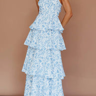Floral Layered Ruffle Dress-Dresses-Trendsi-[option4]-[option5]-[option6]-[option7]-[option8]-Shop-Boutique-Clothing-for-Women-Online