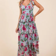 Mittoshop Layered Floral Sweetheart Neck Maxi Dress-Dresses-Trendsi-[option4]-[option5]-[option6]-[option7]-[option8]-Shop-Boutique-Clothing-for-Women-Online