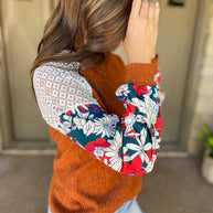 Aston Patchwork Blouse in Four Colors-Womens-Ave Shops-[option4]-[option5]-[option6]-[option7]-[option8]-Shop-Boutique-Clothing-for-Women-Online