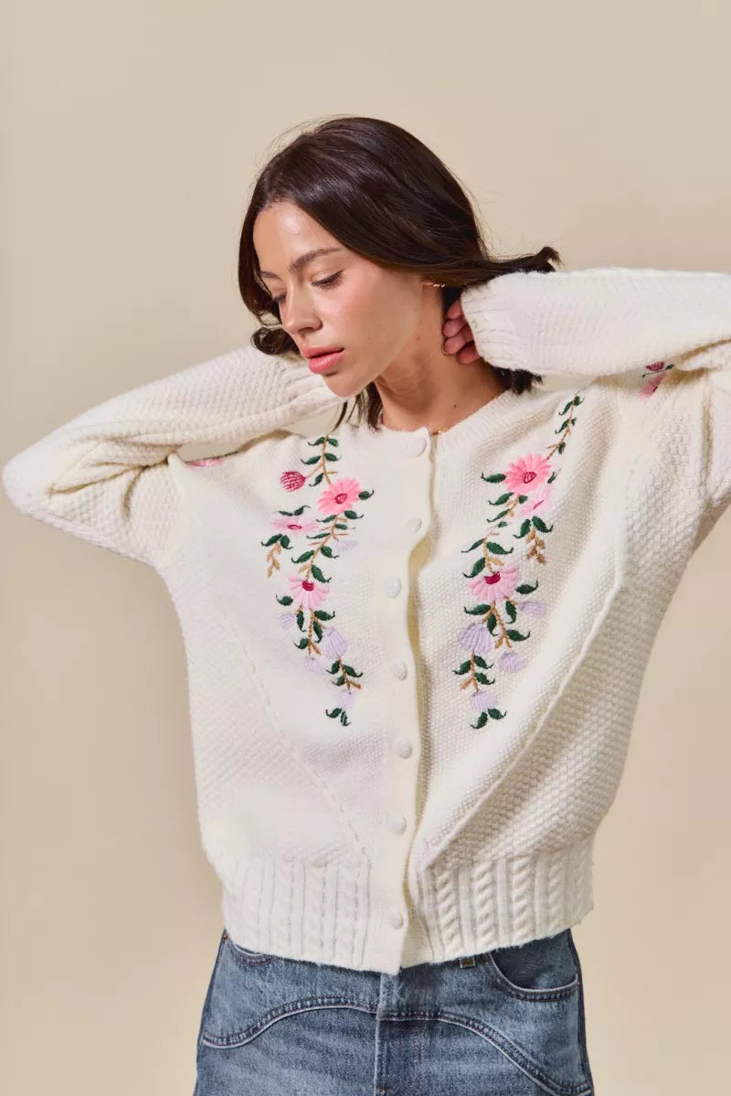 SO ME Floral Embroidered Coquette Sweater Cardigan-Cardigan-Trendsi-[option4]-[option5]-[option6]-[option7]-[option8]-Shop-Boutique-Clothing-for-Women-Online