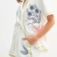 MABLE Embroidered Button Down Shirt and Shorts Set-Sets-Trendsi-[option4]-[option5]-[option6]-[option7]-[option8]-Shop-Boutique-Clothing-for-Women-Online