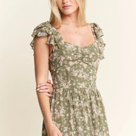 Jade By Jane Ruffle Sleeve Tiered Maxi Dress-Dresses-Trendsi-[option4]-[option5]-[option6]-[option7]-[option8]-Shop-Boutique-Clothing-for-Women-Online