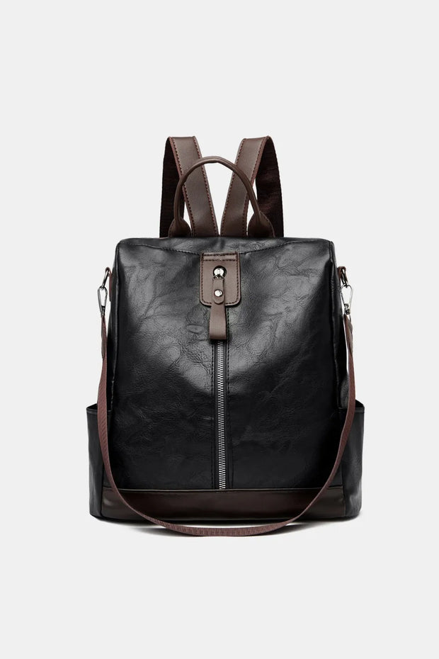 PU Leather Backpack Bag-backpack-Trendsi-[option4]-[option5]-[option6]-[option7]-[option8]-Shop-Boutique-Clothing-for-Women-Online