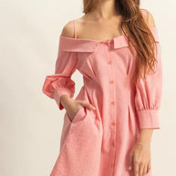 HYFVE Button Down Spaghetti Strap Mini Dress with Pockets-Dresses-Trendsi-[option4]-[option5]-[option6]-[option7]-[option8]-Shop-Boutique-Clothing-for-Women-Online