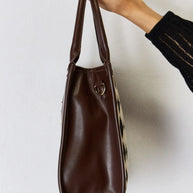 David Jones Argyle Pattern PU Leather Handbag-Bags-Trendsi-[option4]-[option5]-[option6]-[option7]-[option8]-Shop-Boutique-Clothing-for-Women-Online