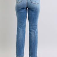 Judy Blue Vintage Wash Thermal Straight Jeans-Trendsi-[option4]-[option5]-[option6]-[option7]-[option8]-Shop-Boutique-Clothing-for-Women-Online