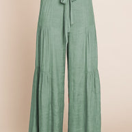 Tie front ruched waist back pants PLUS SIZE-Jade By Jane-[option4]-[option5]-[option6]-[option7]-[option8]-Shop-Boutique-Clothing-for-Women-Online
