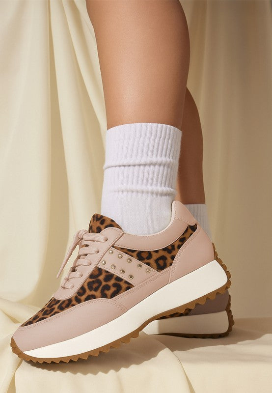 Lepark Real Leather Leopard Print Sneakers-Rag Company-[option4]-[option5]-[option6]-[option7]-[option8]-Shop-Boutique-Clothing-for-Women-Online