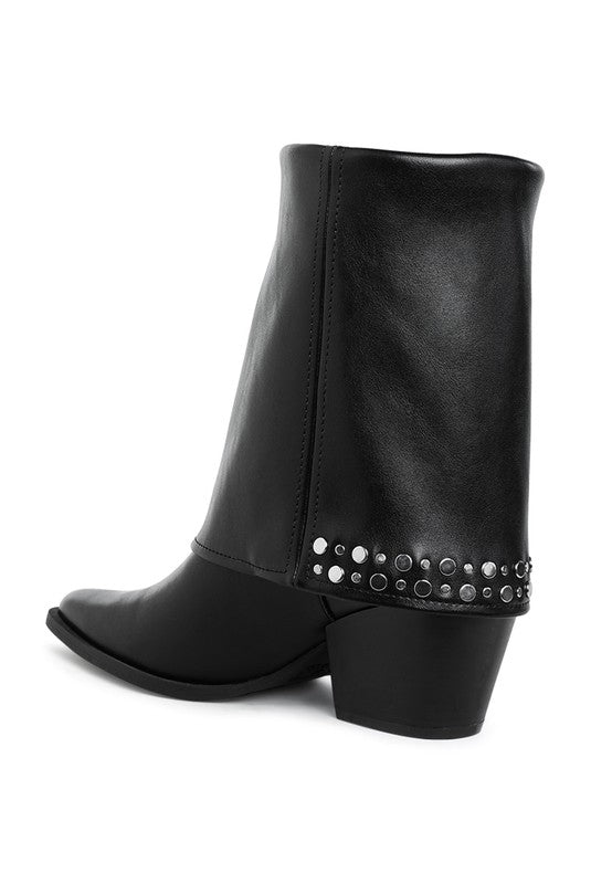 Mariachi Stud Embellished Foldover Boots-Rag Company-[option4]-[option5]-[option6]-[option7]-[option8]-Shop-Boutique-Clothing-for-Women-Online