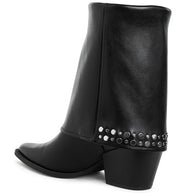 Mariachi Stud Embellished Foldover Boots-Rag Company-[option4]-[option5]-[option6]-[option7]-[option8]-Shop-Boutique-Clothing-for-Women-Online