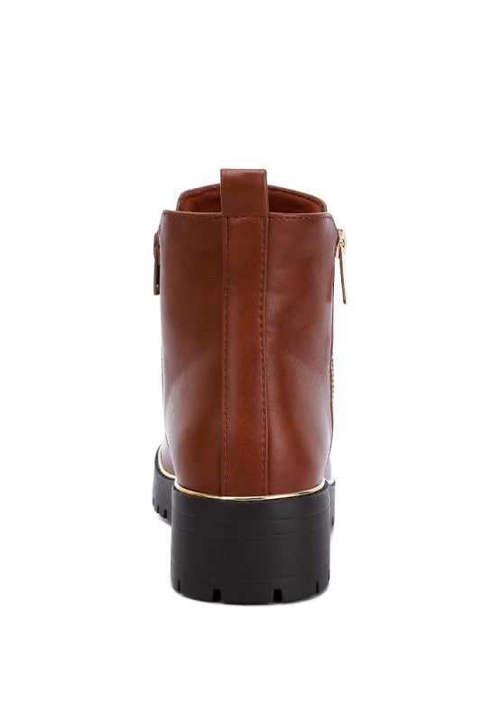 Thorin Metallic Frame Block Heel Boots-Rag Company-[option4]-[option5]-[option6]-[option7]-[option8]-Shop-Boutique-Clothing-for-Women-Online