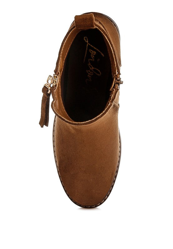 Tigris Microfiber Zipper Boots-Rag Company-[option4]-[option5]-[option6]-[option7]-[option8]-Shop-Boutique-Clothing-for-Women-Online