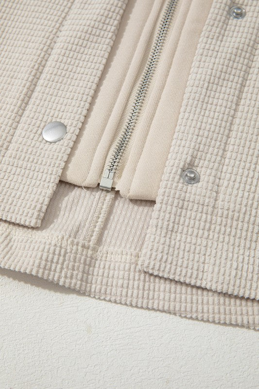 Textured Knit Pocketed Drawstring Hooded Jacket-JUNIPER BLVD-[option4]-[option5]-[option6]-[option7]-[option8]-Shop-Boutique-Clothing-for-Women-Online