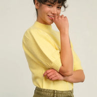 HYFVE Mock Neck Puff Sleeve Sweater-Sweater-Trendsi-[option4]-[option5]-[option6]-[option7]-[option8]-Shop-Boutique-Clothing-for-Women-Online