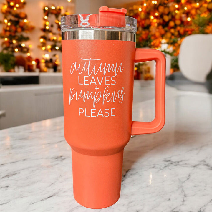 Autumn Leaves Tumbler 40oz-Travel Mug, Coffee Cup, Drinkware-Gia Roma-[option4]-[option5]-[option6]-[option7]-[option8]-Shop-Boutique-Clothing-for-Women-Online