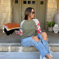 Aston Patchwork Blouse in Four Colors-Womens-Ave Shops-[option4]-[option5]-[option6]-[option7]-[option8]-Shop-Boutique-Clothing-for-Women-Online