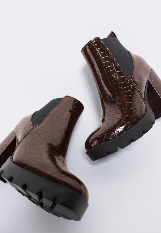 Foxy Faux Leather Croc Chelsea Boots-Rag Company-[option4]-[option5]-[option6]-[option7]-[option8]-Shop-Boutique-Clothing-for-Women-Online