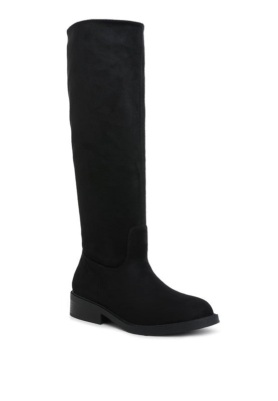 Chiru Round Toe Microfiber Calf Boots-Rag Company-[option4]-[option5]-[option6]-[option7]-[option8]-Shop-Boutique-Clothing-for-Women-Online