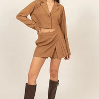 HYFVE Cropped Button-Down Blazer-Crop Tops-Trendsi-[option4]-[option5]-[option6]-[option7]-[option8]-Shop-Boutique-Clothing-for-Women-Online