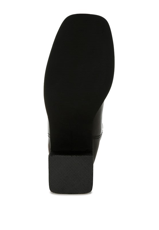 Iliad Genuine Leather Metallic Accent Ankle Boots-Rag Company-[option4]-[option5]-[option6]-[option7]-[option8]-Shop-Boutique-Clothing-for-Women-Online