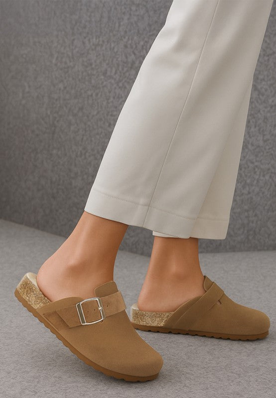 Ratiha Buckle Accent Slip-On Footbed Mules-Rag Company-[option4]-[option5]-[option6]-[option7]-[option8]-Shop-Boutique-Clothing-for-Women-Online