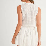 MABLE Eyelet Lace Top and Mini Skirt Set-Sets-Trendsi-[option4]-[option5]-[option6]-[option7]-[option8]-Shop-Boutique-Clothing-for-Women-Online