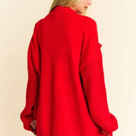 Davi & Dani Button Up Dropped Shoulder Cardigan with Pockets-Cardigans-Trendsi-[option4]-[option5]-[option6]-[option7]-[option8]-Shop-Boutique-Clothing-for-Women-Online