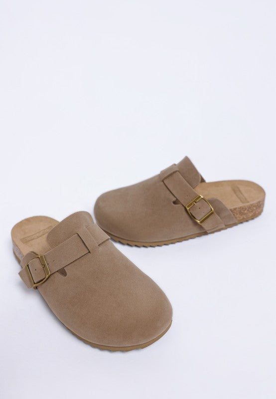 Ratiha Buckle Accent Slip-On Footbed Mules-Rag Company-[option4]-[option5]-[option6]-[option7]-[option8]-Shop-Boutique-Clothing-for-Women-Online