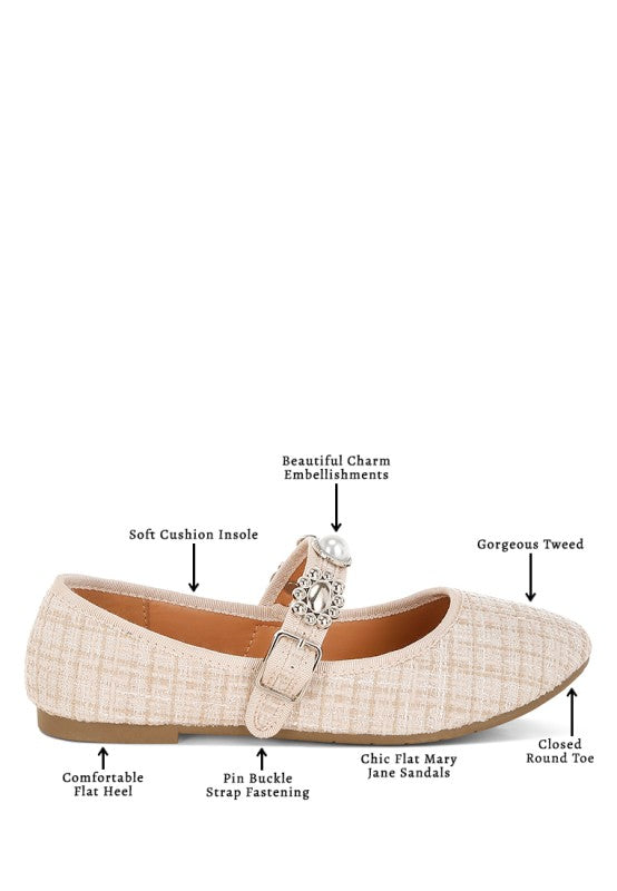 Noyama Charms Embellished Tweed Mary Janes-Rag Company-[option4]-[option5]-[option6]-[option7]-[option8]-Shop-Boutique-Clothing-for-Women-Online