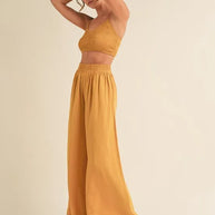 MABLE Smocked Bralette Crop Top and Wide Leg Pants Set-Sets-Trendsi-[option4]-[option5]-[option6]-[option7]-[option8]-Shop-Boutique-Clothing-for-Women-Online