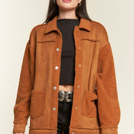 FAUX FUR AND SUEDE JACKET PLUS SIZE-Jade By Jane-[option4]-[option5]-[option6]-[option7]-[option8]-Shop-Boutique-Clothing-for-Women-Online