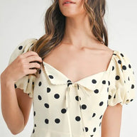 MABLE Polka Dot Puff Sleeve Midi Dress-Dresses-Trendsi-[option4]-[option5]-[option6]-[option7]-[option8]-Shop-Boutique-Clothing-for-Women-Online