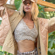 POL Quilting Patch Button Up Cable Knit Jacket-Coats & Jackets-Trendsi-[option4]-[option5]-[option6]-[option7]-[option8]-Shop-Boutique-Clothing-for-Women-Online