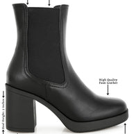 Scuala Faux Leather Chelsea Boots-Rag Company-[option4]-[option5]-[option6]-[option7]-[option8]-Shop-Boutique-Clothing-for-Women-Online