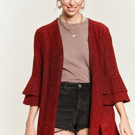 Glitter bell sleeve kimono cardigan-Jade By Jane-[option4]-[option5]-[option6]-[option7]-[option8]-Shop-Boutique-Clothing-for-Women-Online