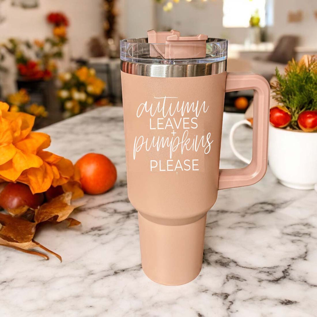 Autumn Leaves Tumbler 40oz-Travel Mug, Coffee Cup, Drinkware-Gia Roma-[option4]-[option5]-[option6]-[option7]-[option8]-Shop-Boutique-Clothing-for-Women-Online