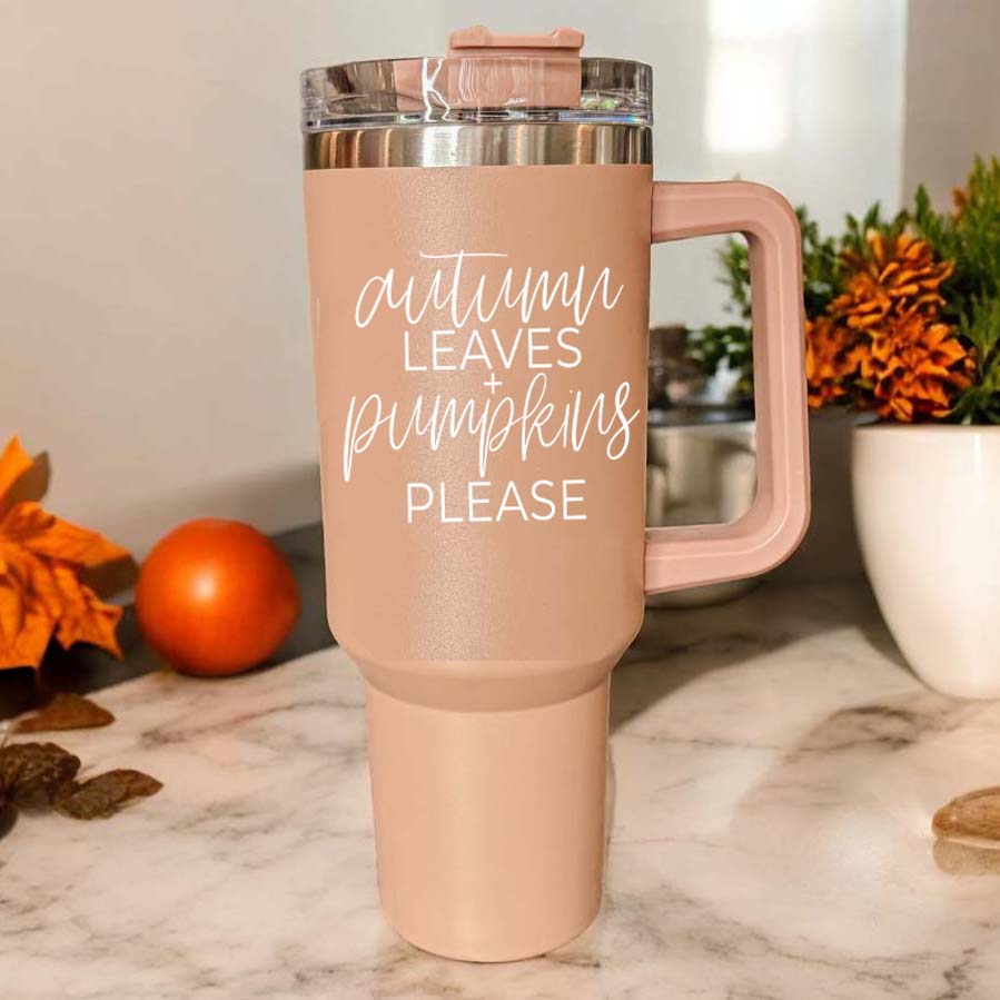 Autumn Leaves Tumbler 40oz-Travel Mug, Coffee Cup, Drinkware-Gia Roma-[option4]-[option5]-[option6]-[option7]-[option8]-Shop-Boutique-Clothing-for-Women-Online