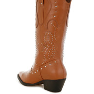 Dockery Studs Embellished Cowboy Boots-Rag Company-[option4]-[option5]-[option6]-[option7]-[option8]-Shop-Boutique-Clothing-for-Women-Online