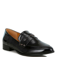 Noshiya Patent Pleather Penny Loafers-Rag Company-[option4]-[option5]-[option6]-[option7]-[option8]-Shop-Boutique-Clothing-for-Women-Online