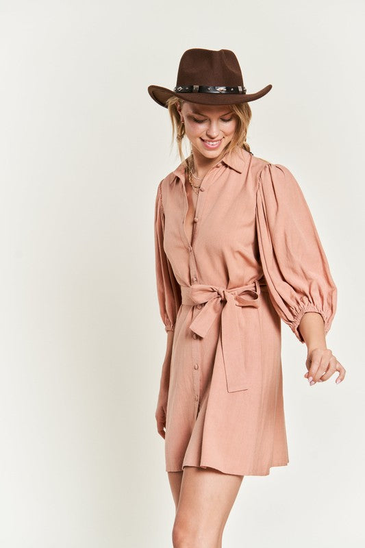 SOLID BUTTON DOWN DRESS PLUS SIZE-Jade By Jane-[option4]-[option5]-[option6]-[option7]-[option8]-Shop-Boutique-Clothing-for-Women-Online