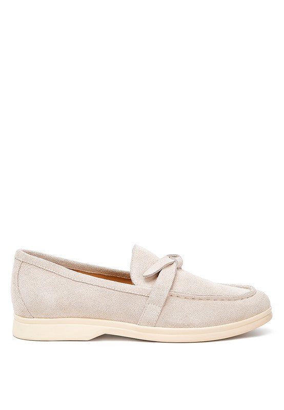 Nautica Genuine Suede Knot Detailed Loafers-Rag Company-[option4]-[option5]-[option6]-[option7]-[option8]-Shop-Boutique-Clothing-for-Women-Online