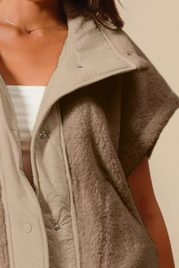 SO ME Over Sized Soft Sherpa Fur Sleeveless Vest Jacket-Vest-Trendsi-[option4]-[option5]-[option6]-[option7]-[option8]-Shop-Boutique-Clothing-for-Women-Online