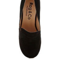 Astra Block Heel Genuine Suede Loafers-Rag Company-[option4]-[option5]-[option6]-[option7]-[option8]-Shop-Boutique-Clothing-for-Women-Online