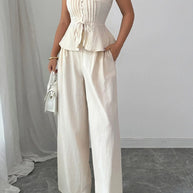 Sweetheart Neck Tube Top and Pants Set-Sets-Trendsi-[option4]-[option5]-[option6]-[option7]-[option8]-Shop-Boutique-Clothing-for-Women-Online