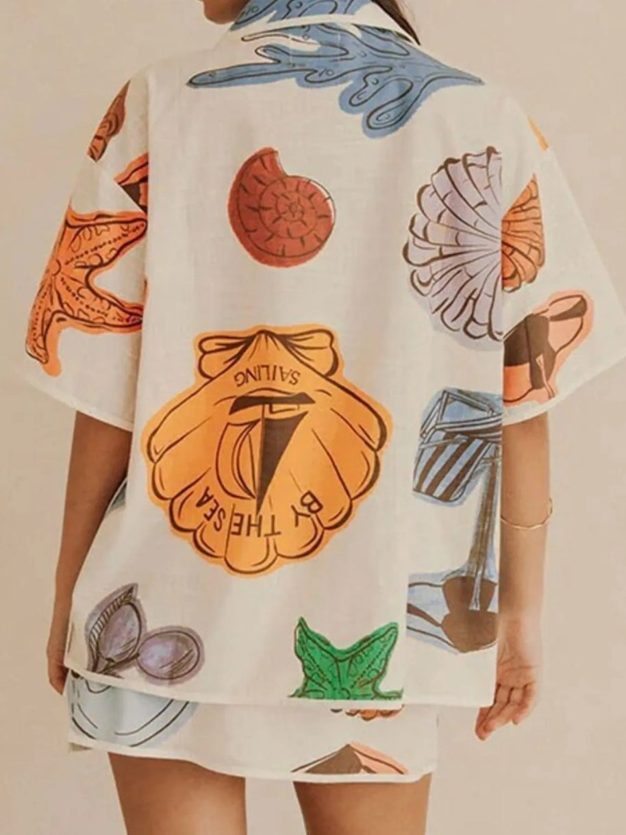 Button Up Short Sleeve Shirt and Shorts Set-Sets-Trendsi-[option4]-[option5]-[option6]-[option7]-[option8]-Shop-Boutique-Clothing-for-Women-Online