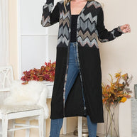 Mixed Media Maxi Cardigan-Orange Farm Clothing-[option4]-[option5]-[option6]-[option7]-[option8]-Shop-Boutique-Clothing-for-Women-Online