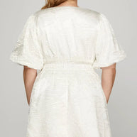 She + Sky Crinkle Woven V-Neck Balloon Sleeve Mini Dress-Dresses-Trendsi-[option4]-[option5]-[option6]-[option7]-[option8]-Shop-Boutique-Clothing-for-Women-Online