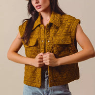 SO ME Triangle Quilting Stitch Button Up Knit Vest-Vest-Trendsi-[option4]-[option5]-[option6]-[option7]-[option8]-Shop-Boutique-Clothing-for-Women-Online