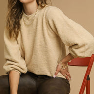 Umgee Textured Long Sleeve Sweater with Ribbed Trim-Sweaters-Trendsi-[option4]-[option5]-[option6]-[option7]-[option8]-Shop-Boutique-Clothing-for-Women-Online